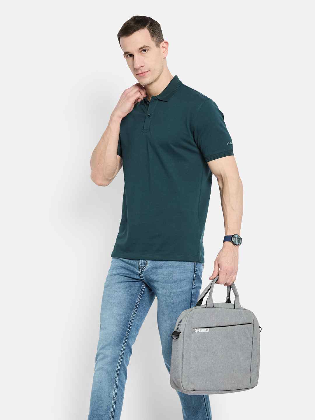 Octave Men Polo Collar T-shirt