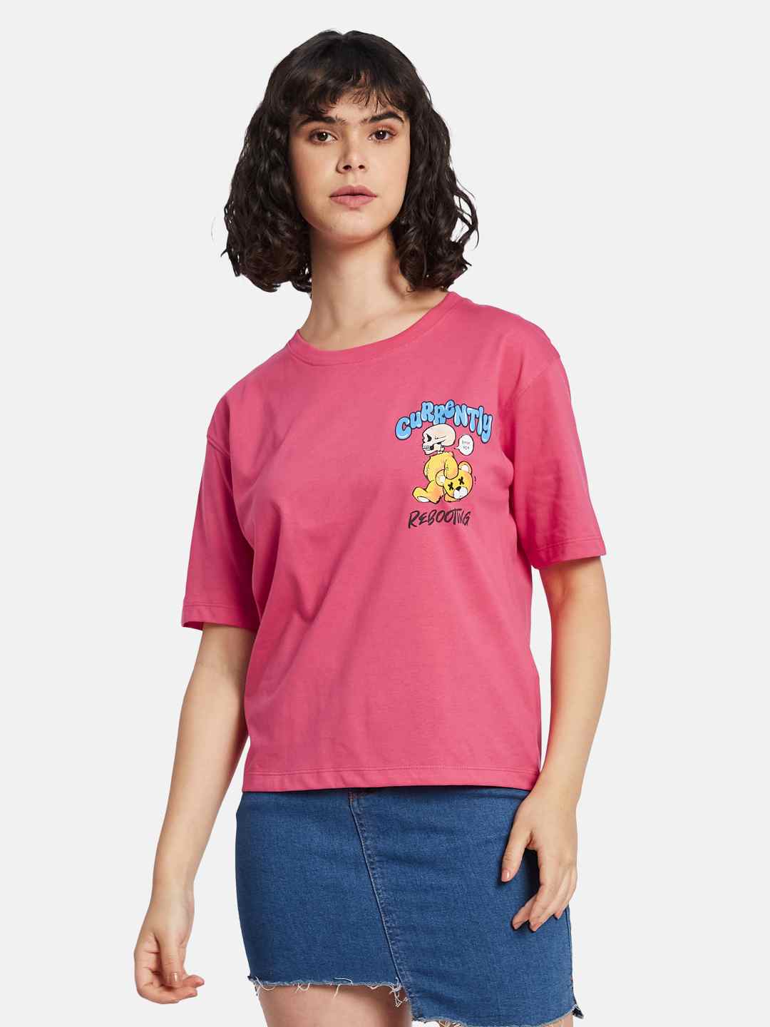 METTLE Women Printed T-shirt