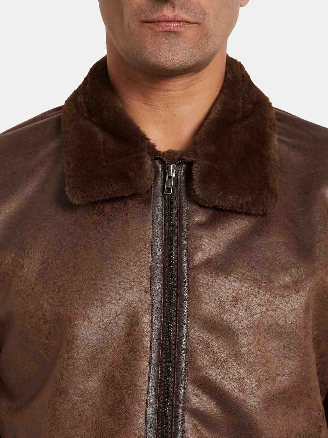 METTLE Men Suede Jacket