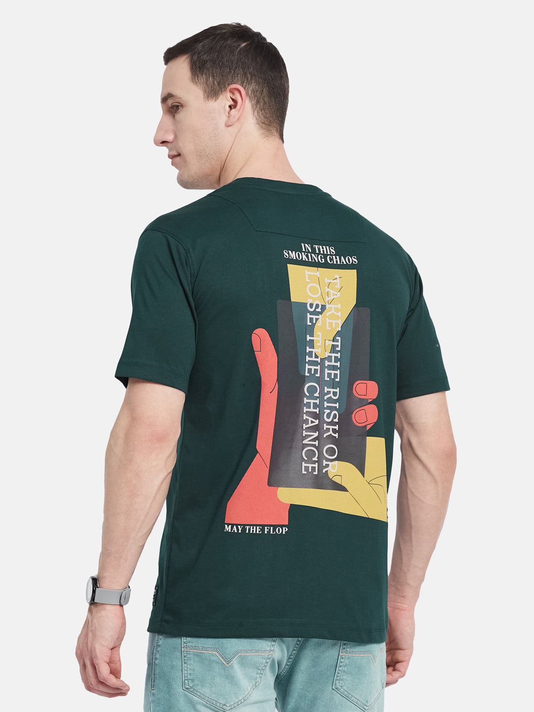 Octave Men Printed T-shirt