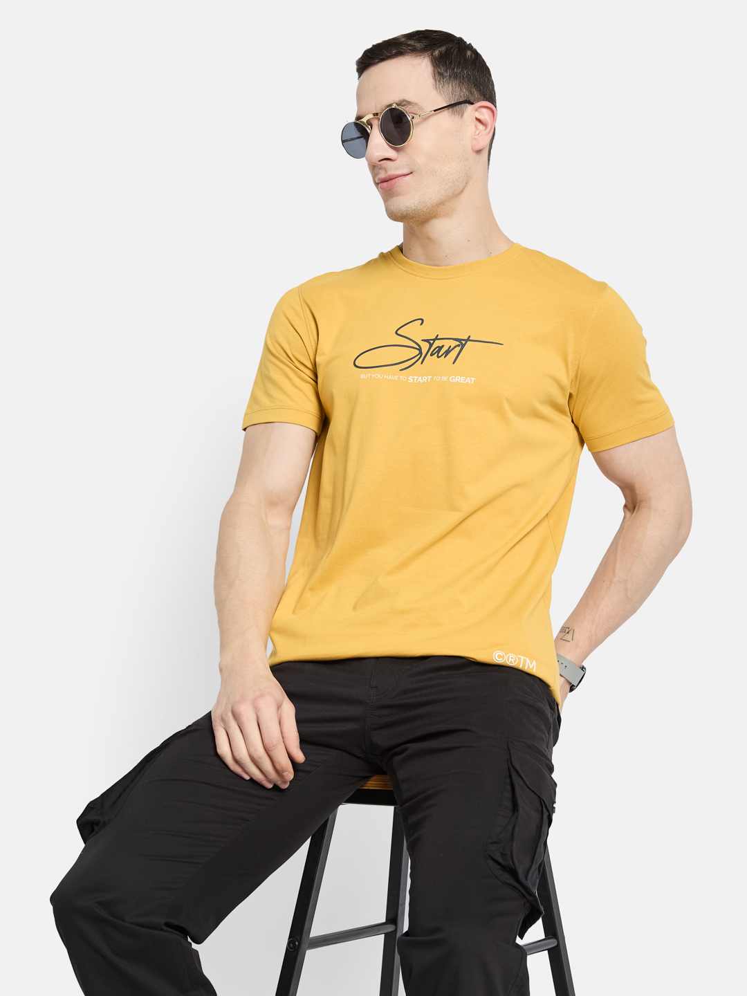 Octave Men Printed T-shirt
