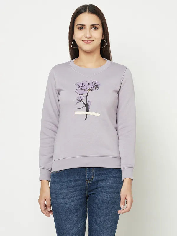 Women Lilac Sweatshirts