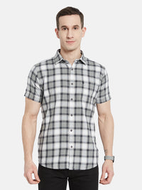METTLE Men Opaque Checked Casual Shirt