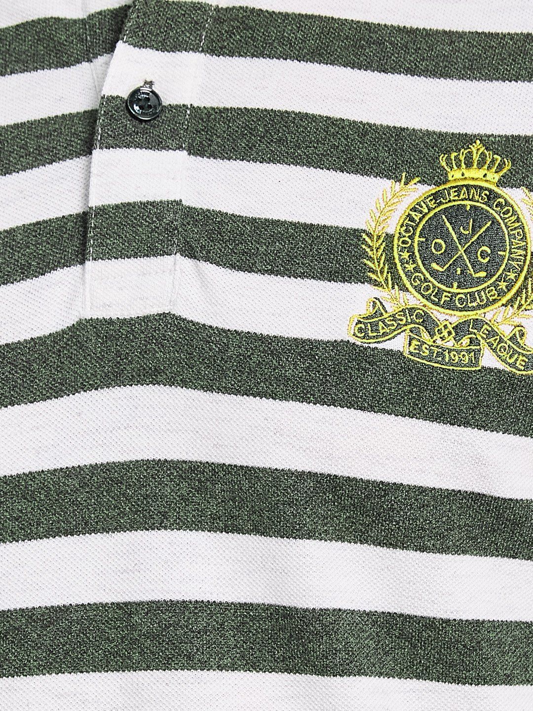 Octave Men Colourblocked Polo Collar T-shirt