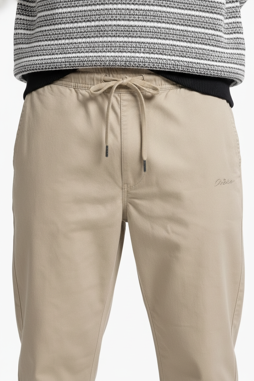 Men’s Safari Poplin Cotton Lycra Lower with Drawstring