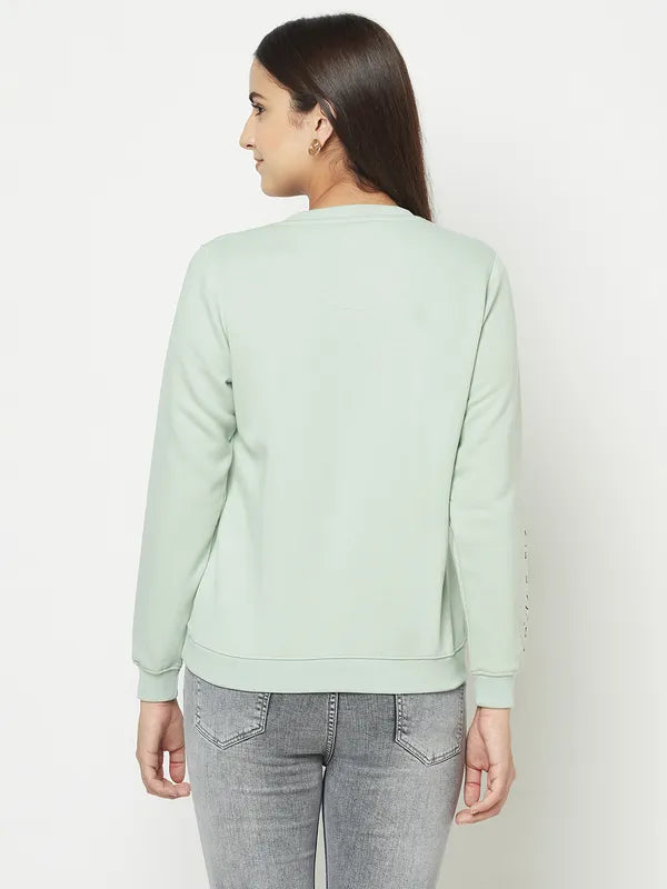 Women Dusty Mint Sweatshirts