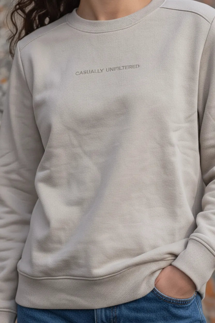 Women Arona Cotton Fleece | Round Neck Full Sleeves Casual Winter Sweatshirt