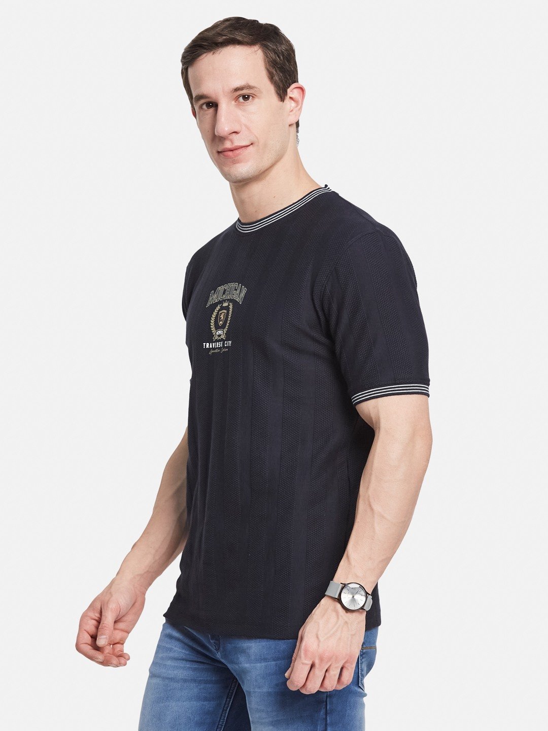 Octave Men Printed T-shirt