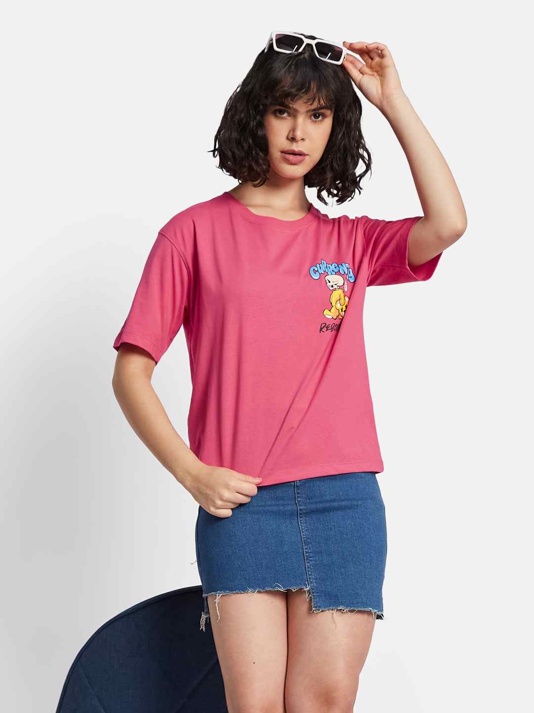 METTLE Women Printed T-shirt