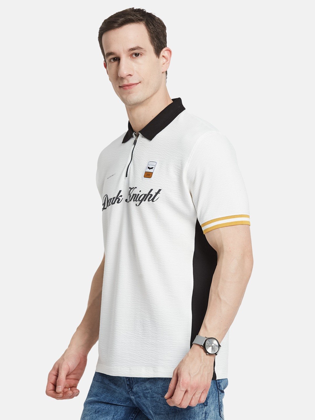 CUT N SEW ROUND NECK  SEER SUCKER T-SHIRT