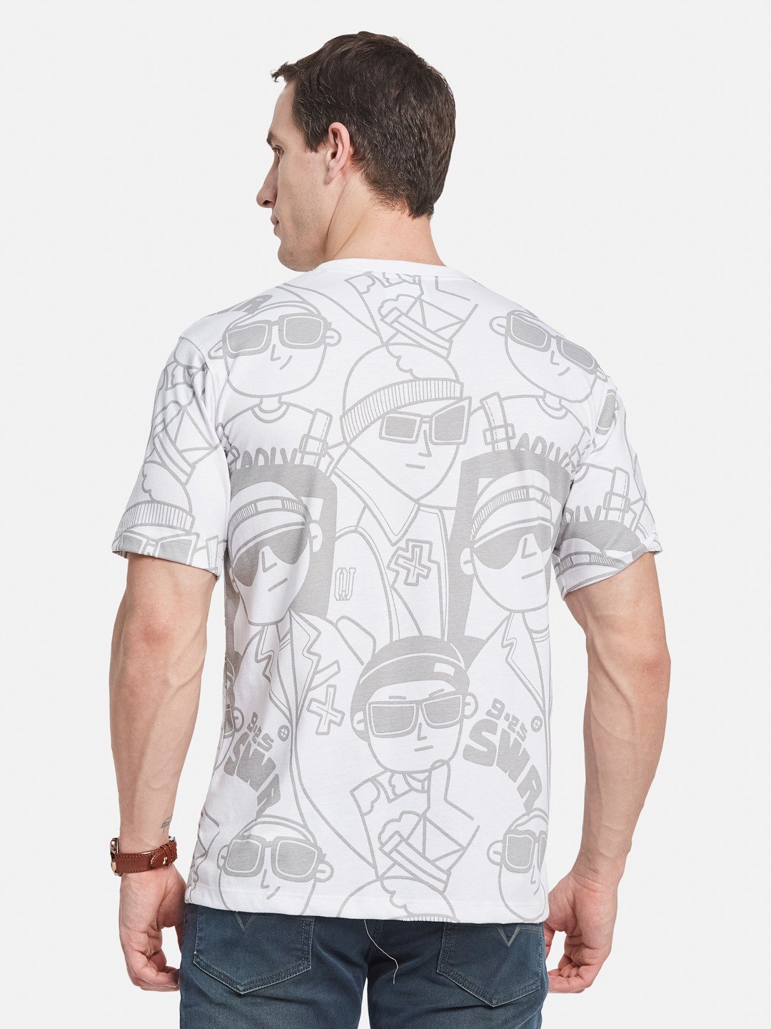 Octave Men Printed T-shirt