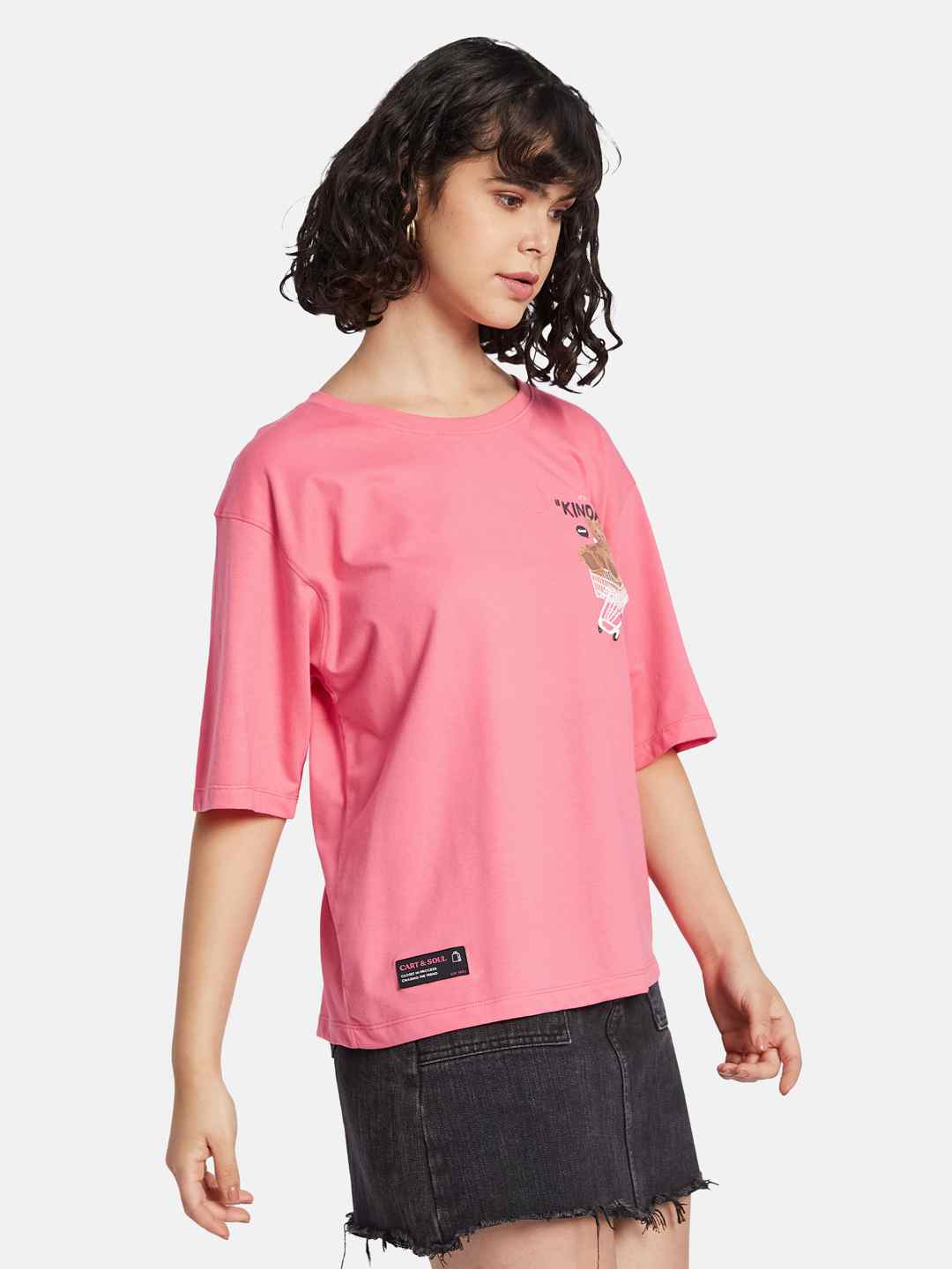 METTLE Women Printed T-shirt