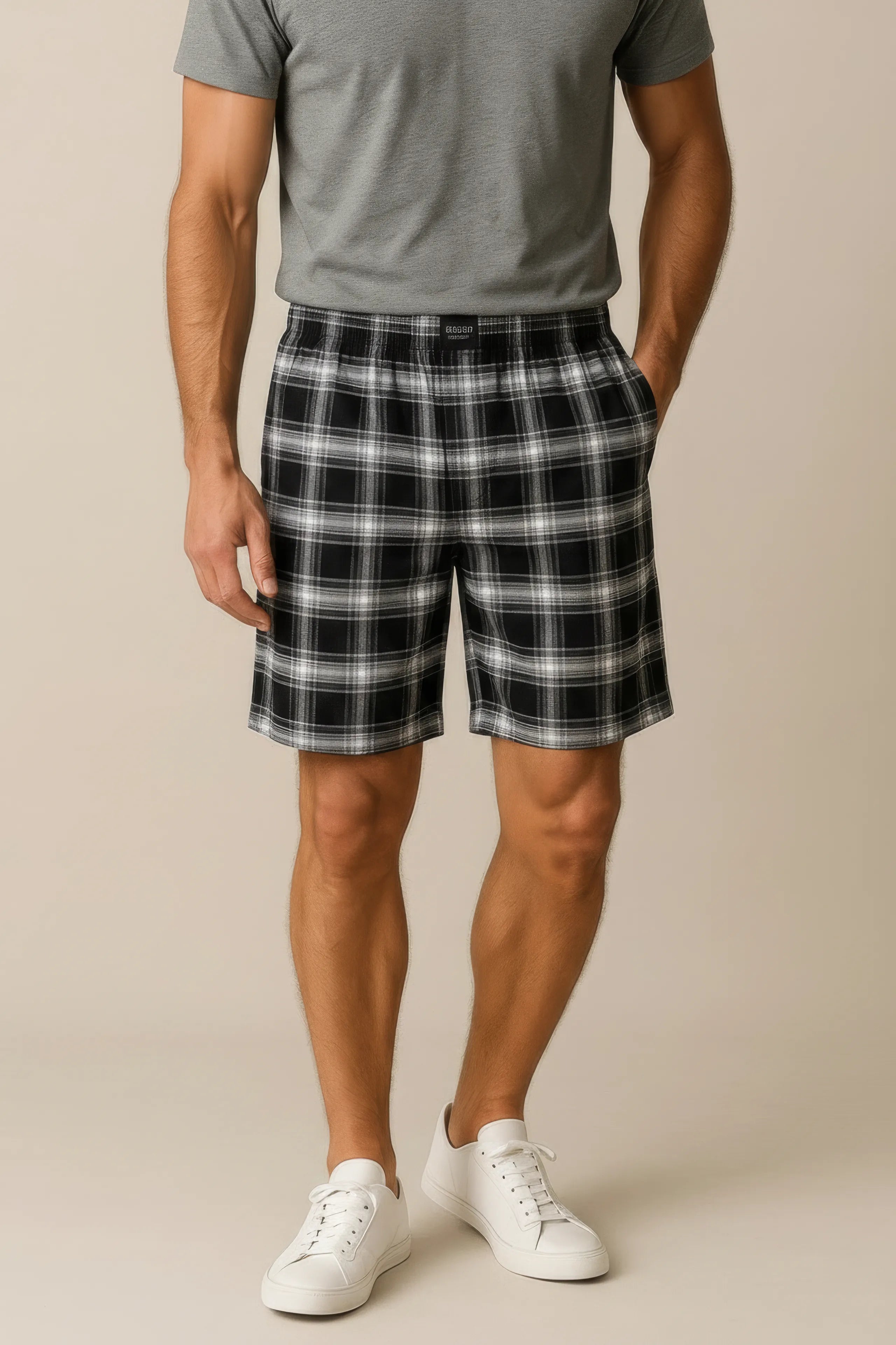 men-checked-technology-shorts
