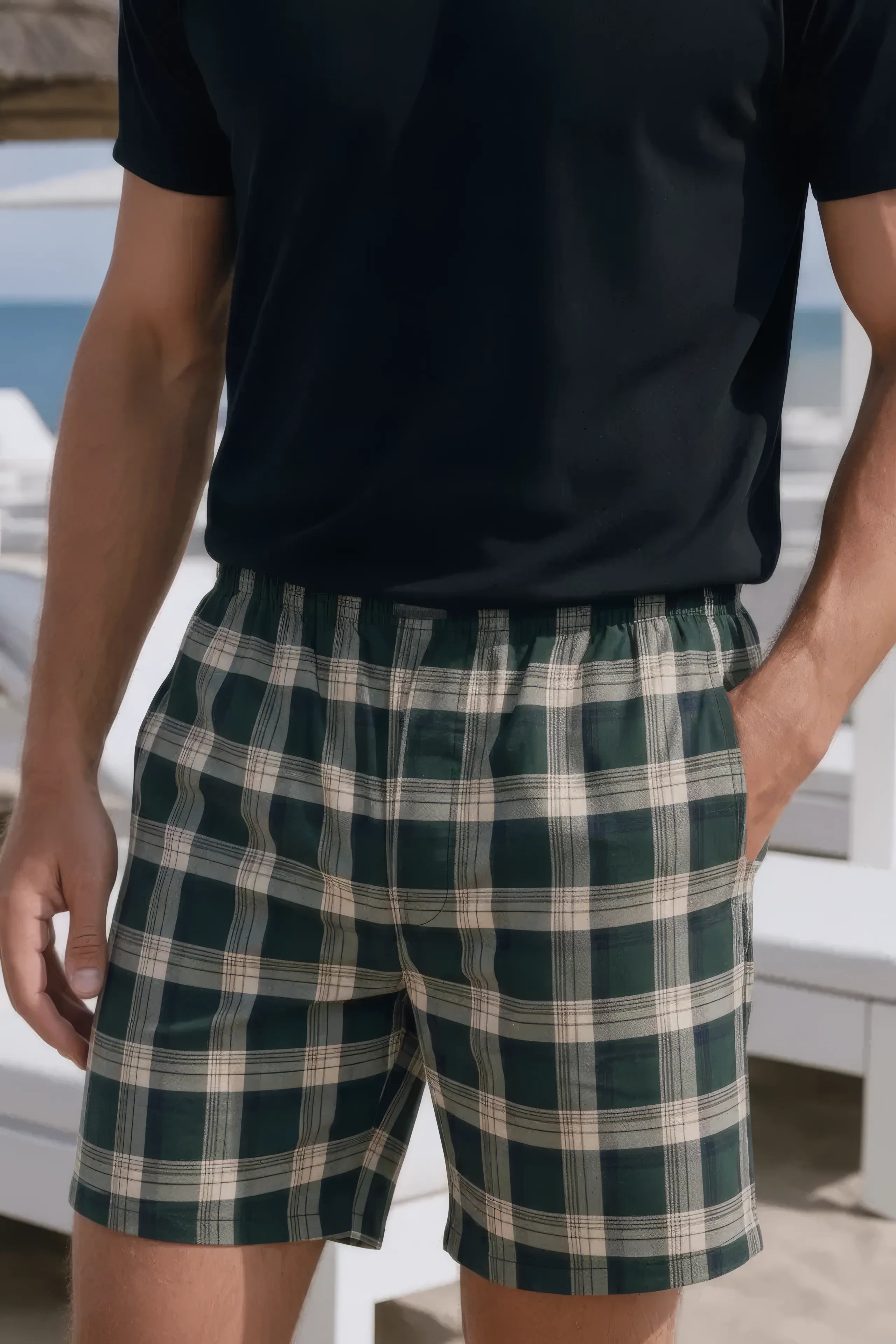 men-checked-technology-shorts
