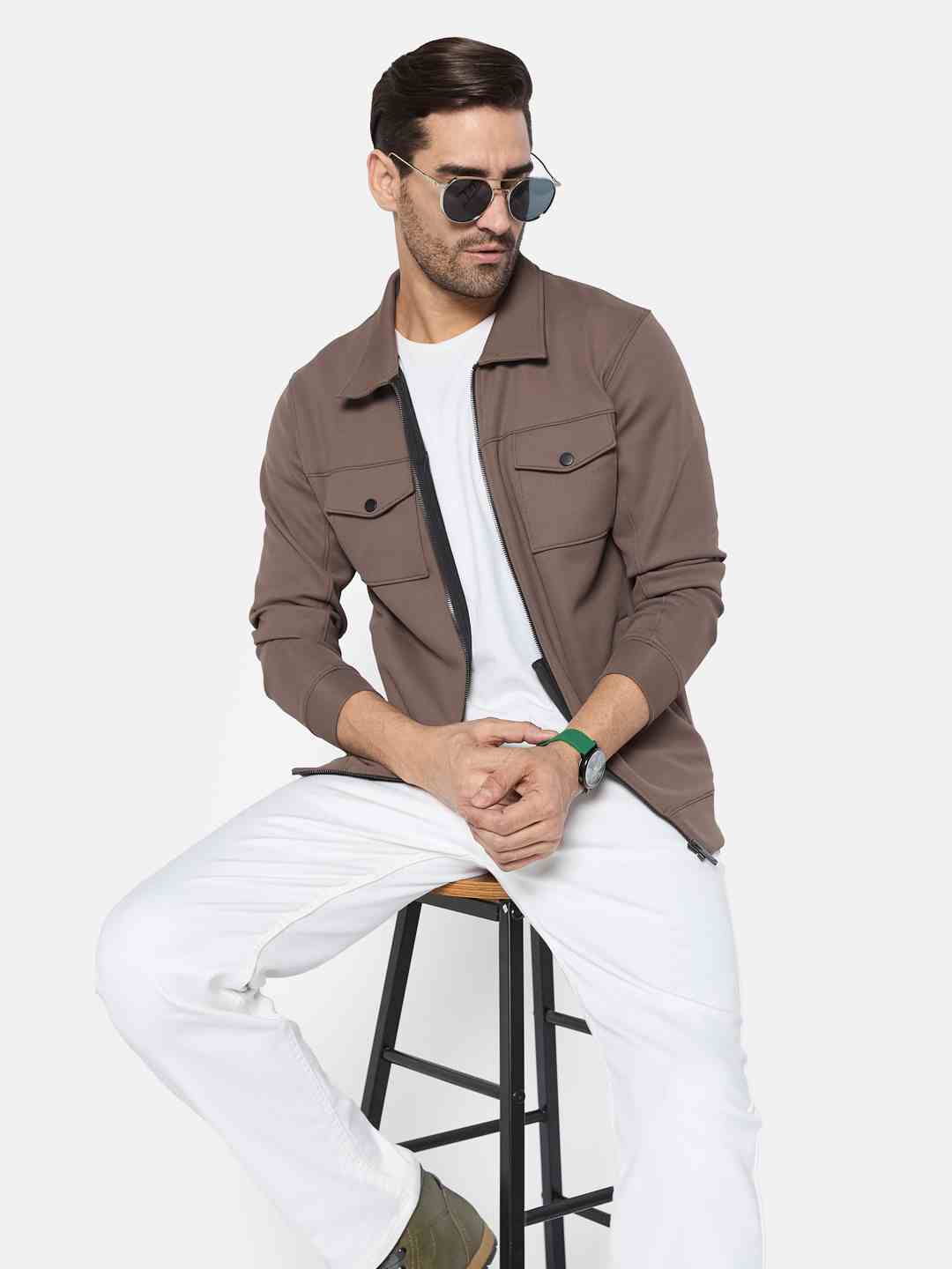 Octave Men Front-Open Sweatshirt