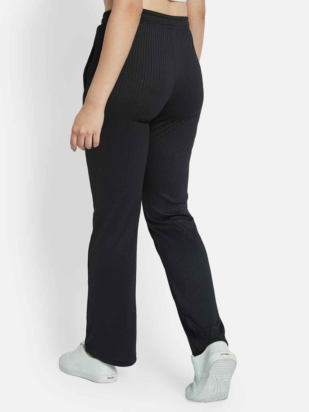 METTLE Women Striped Cotton Track Pants