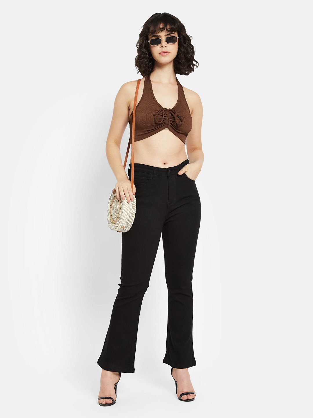 METTLE Women Light Fade Stretchable Bootcut Jeans