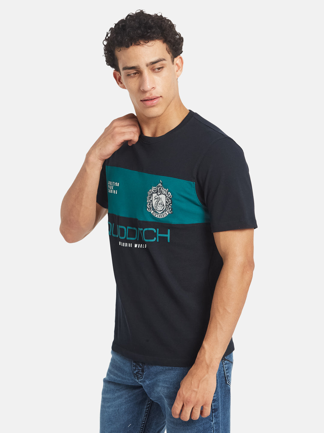 Octave Men Printed Regular Fit Cotton T-shirt