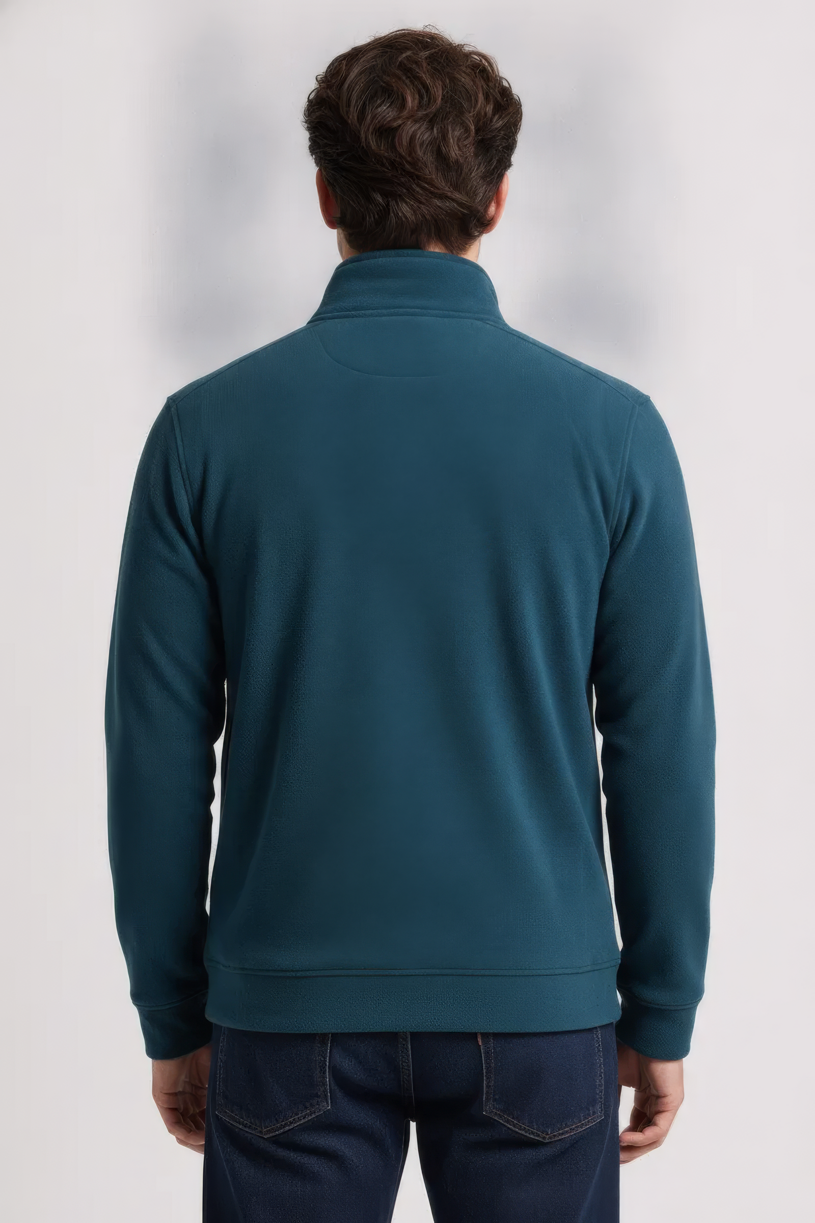 Pacific Melange Men’s Full Zip  Sweatshirt  – Premium Blended German Velvet