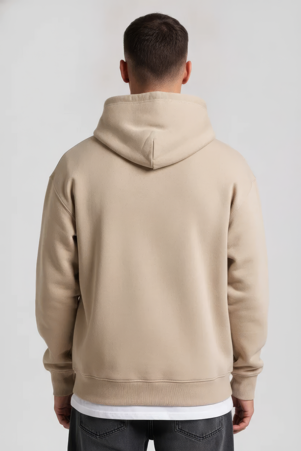 Onyx Knit Suede Hooded Men’s Sweatshirt | Kangaroo Pocket