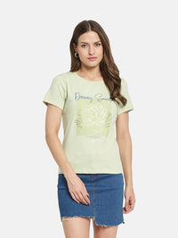 METTLE Women Floral Printed T-shirt