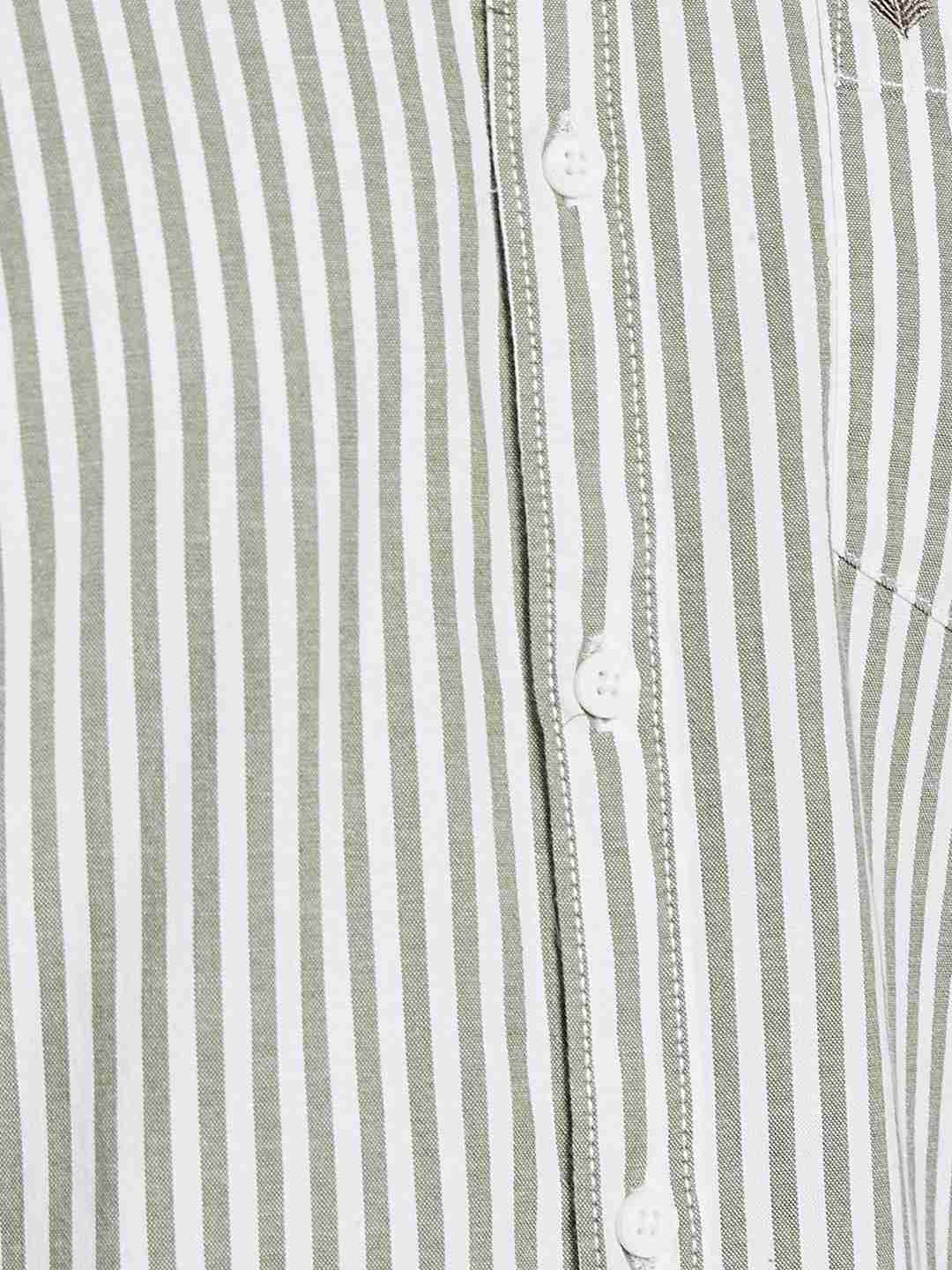 METTLE Men Multi Stripes Opaque Striped Casual Shirt