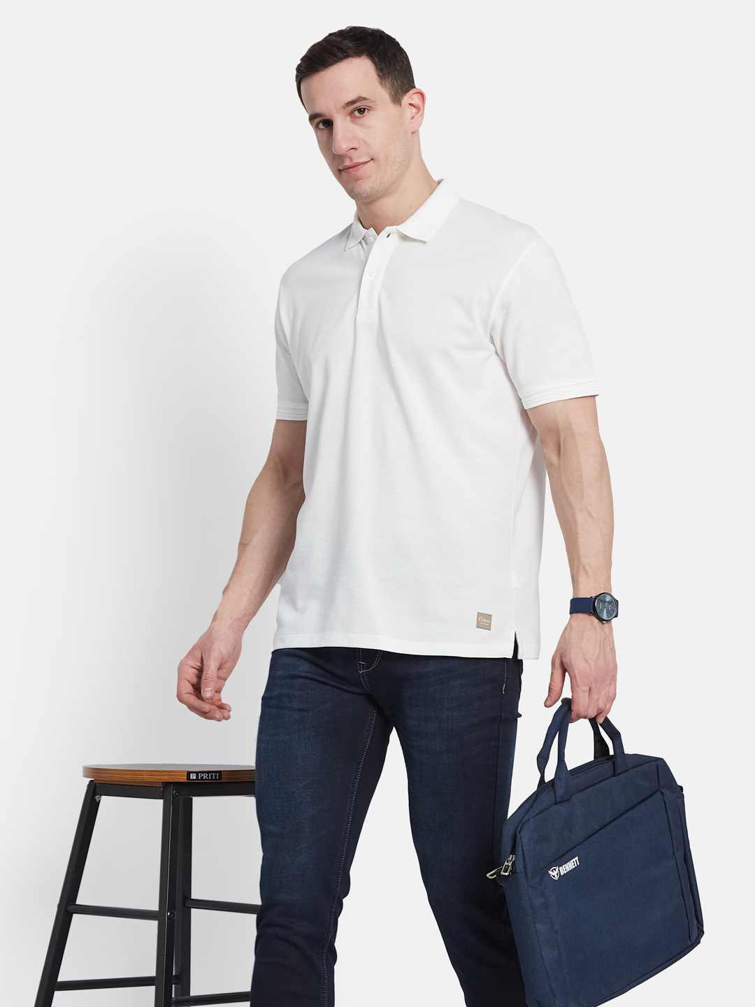Octave Men Polo Collar T-shirt