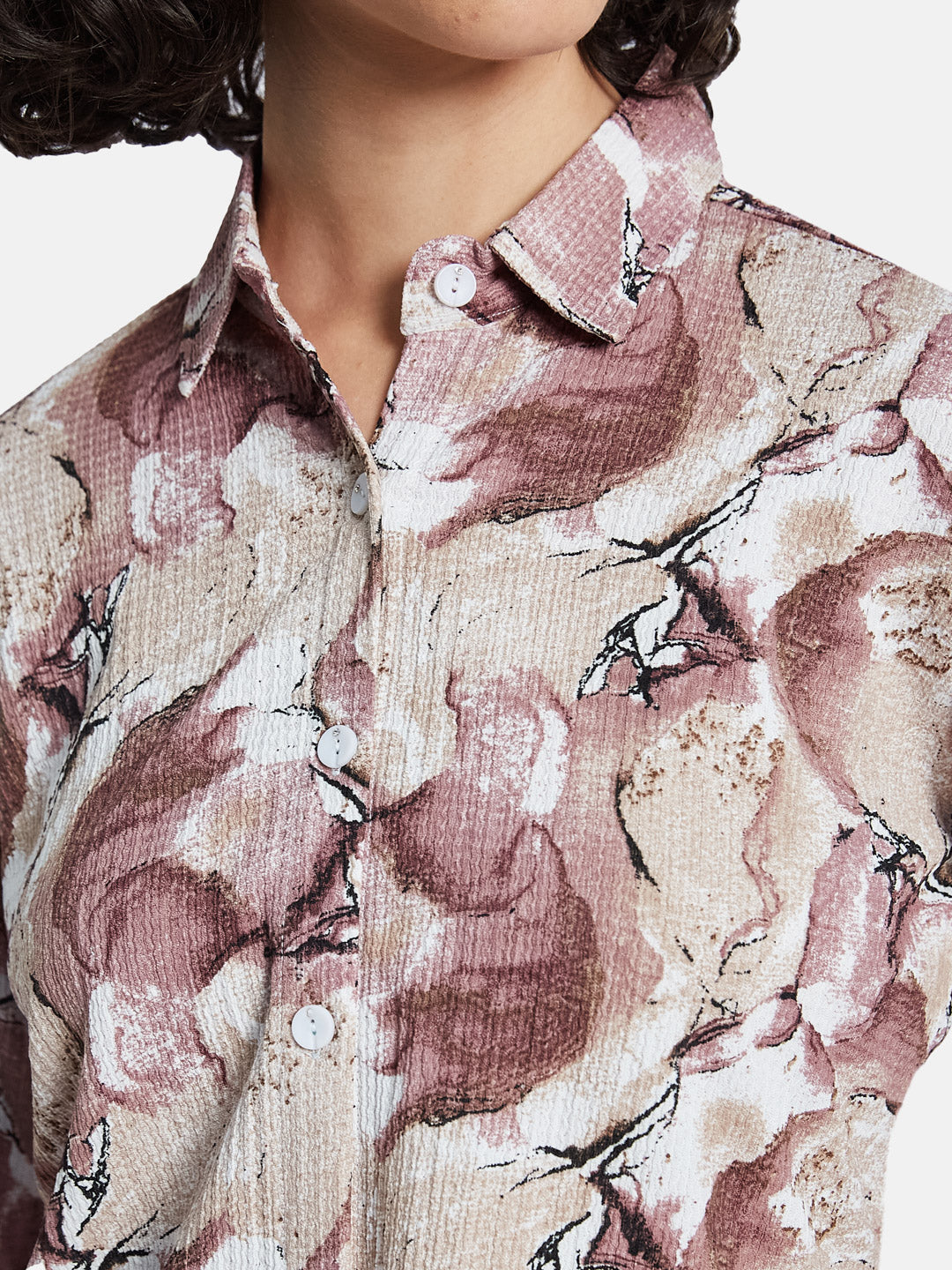 METTLE Women Floral Opaque Printed Casual Shirt