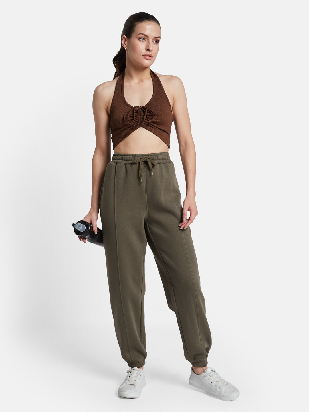 METTLE Women Mid Rise Fleece Joggers