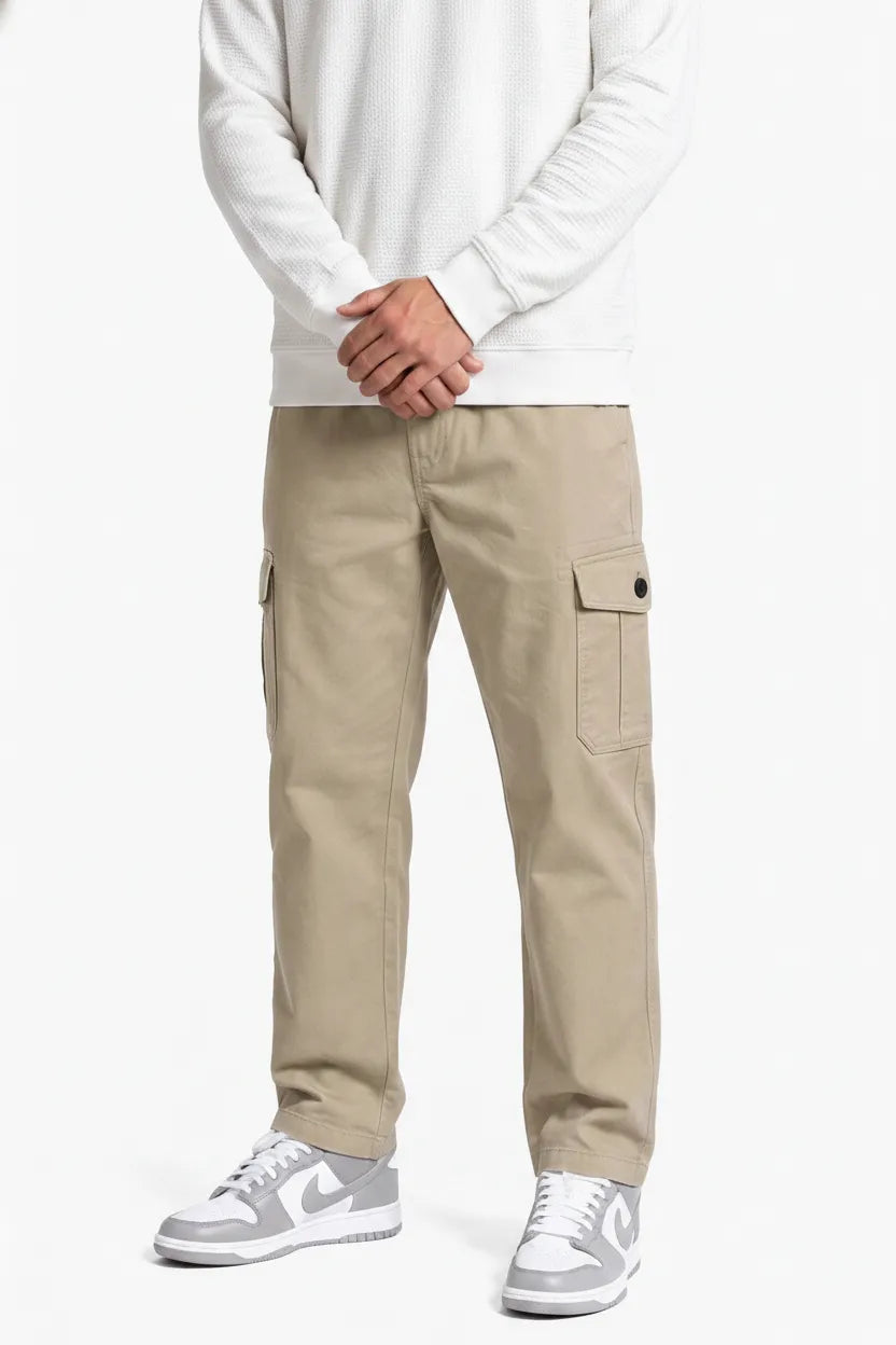 Men’s Safari Cotton Poplin Cargo Lower with Drawstring Waist