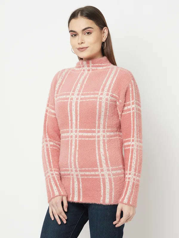 Women Raspberry Sweaters