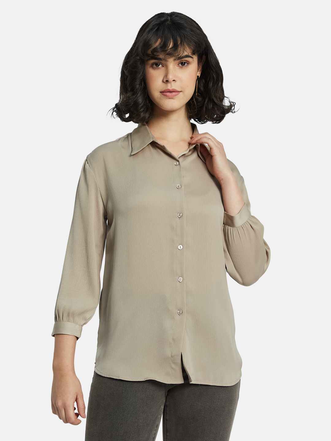 METTLE Women Opaque Casual Shirt