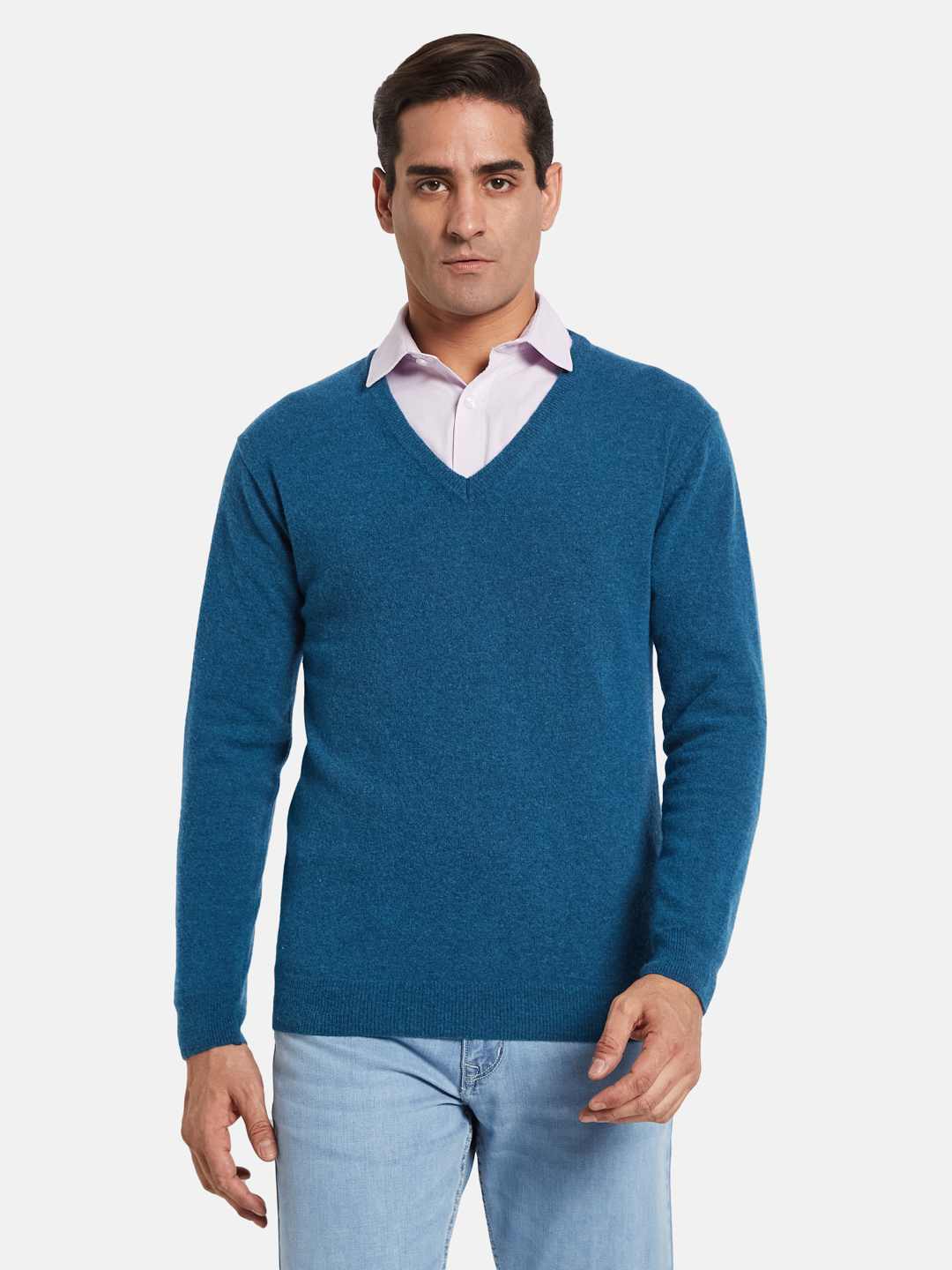 METTLE Men Woollen Pullover
