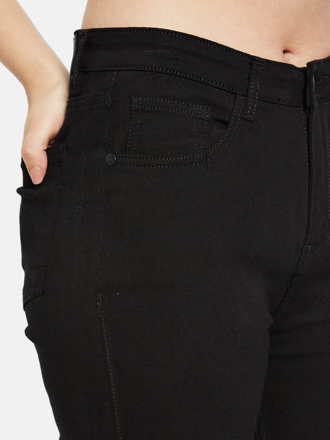 METTLE Women Light Fade Stretchable Bootcut Jeans