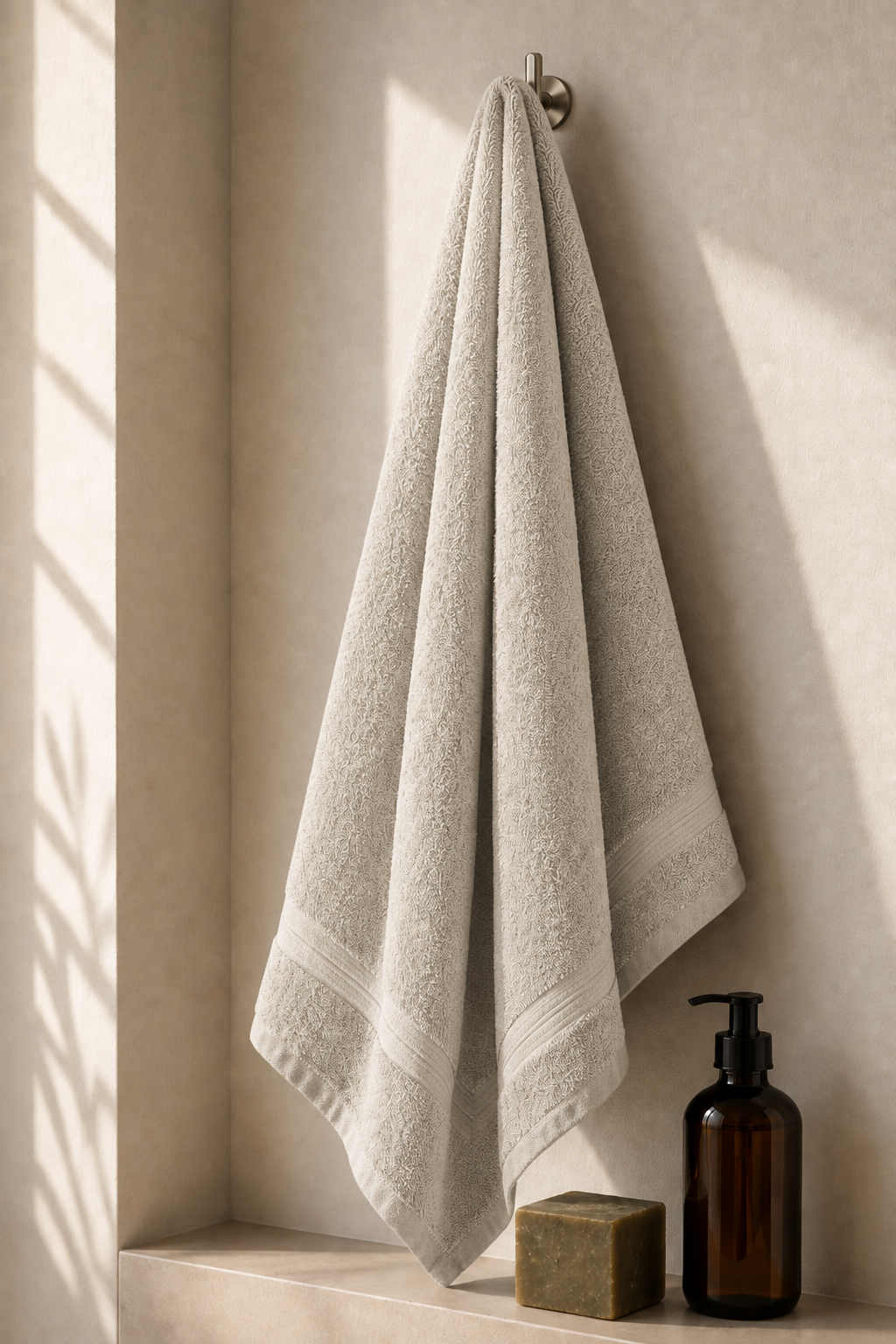 Premium Cotton Bath Towel – Mastic Colour