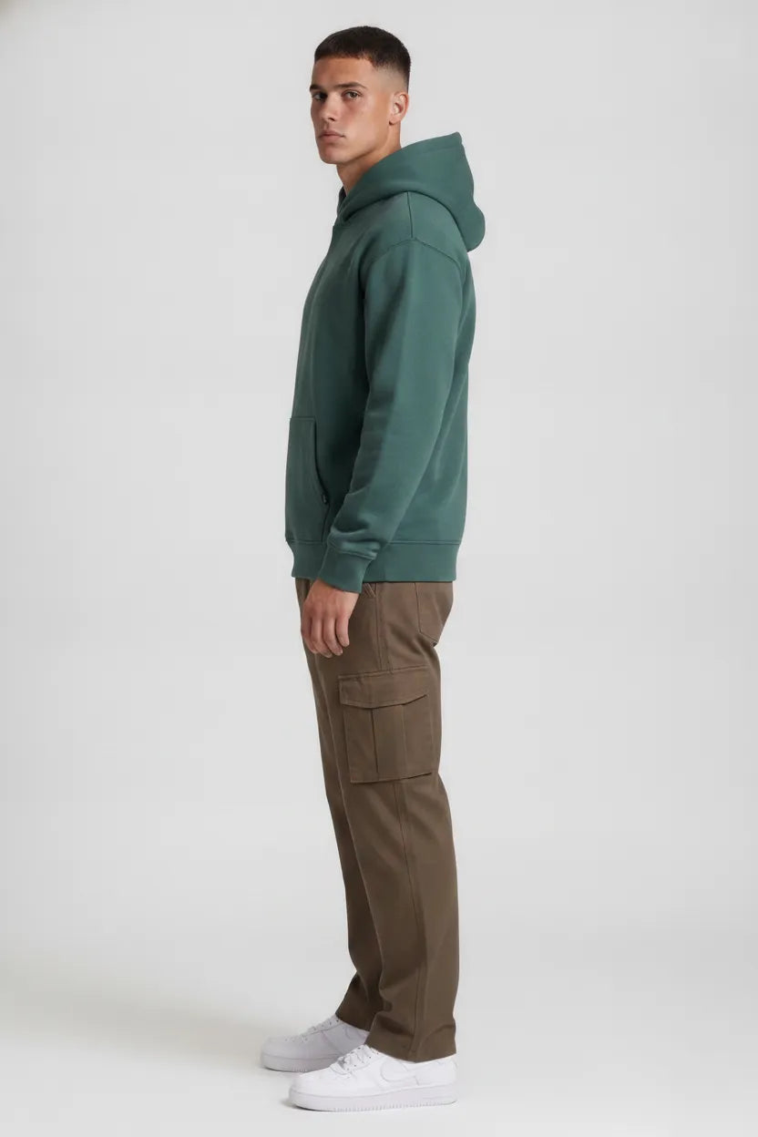 Men’s Duck Brown Cotton Poplin Cargo Lower with Drawstring