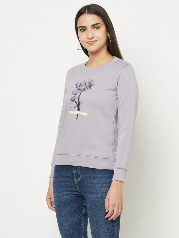 Women Lilac Sweatshirts