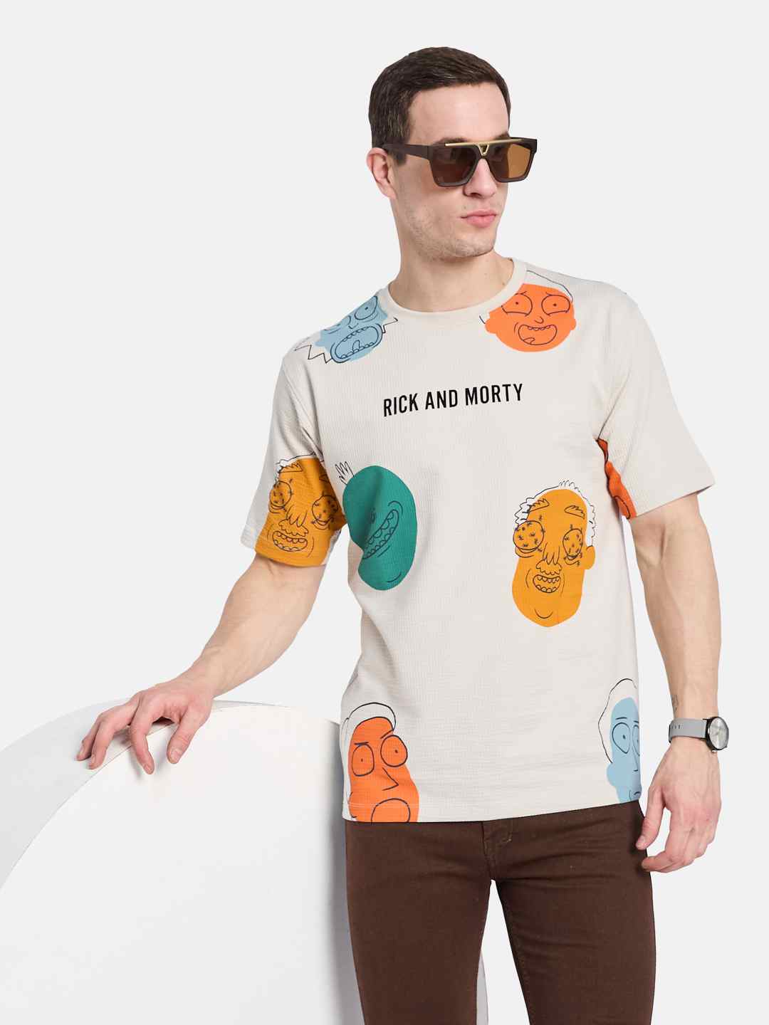 Octave Men Printed T-shirt