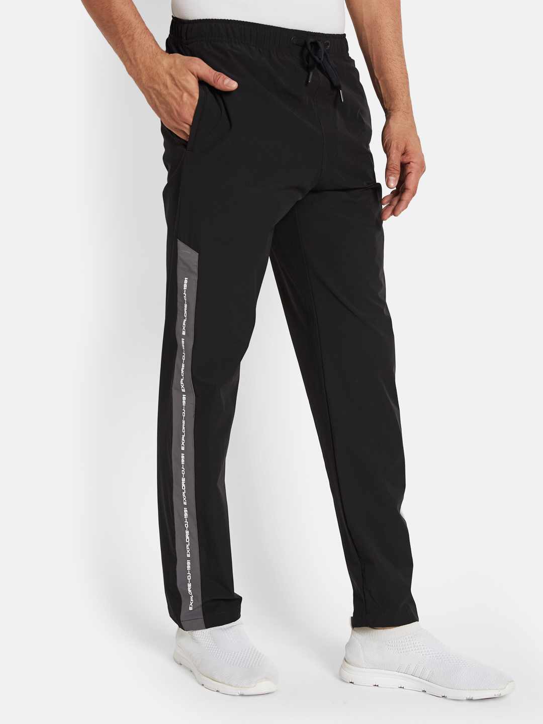 Octave Men Cotton Regular Fit Mid-Rise Track Pants