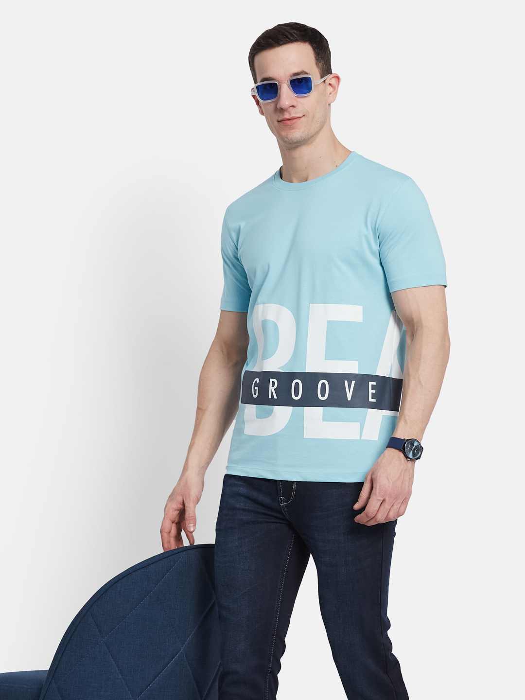 Octave Men Printed T-shirt