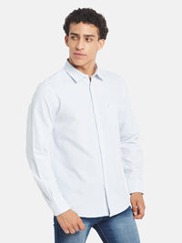 METTLE SS25 Vertical Striped Spread Collar Cotton Casual Shirt