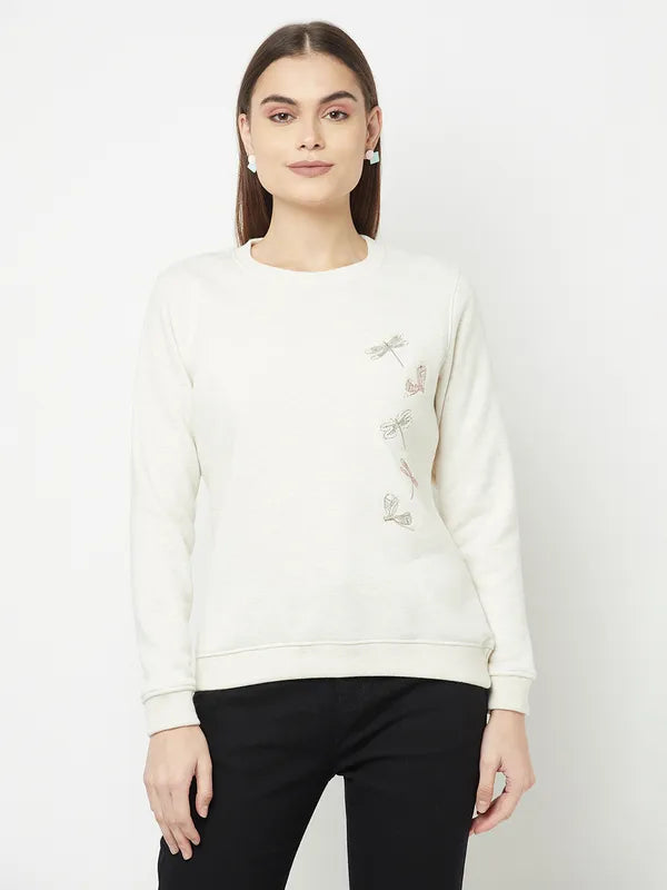 Women Natural Melange Sweatshirts