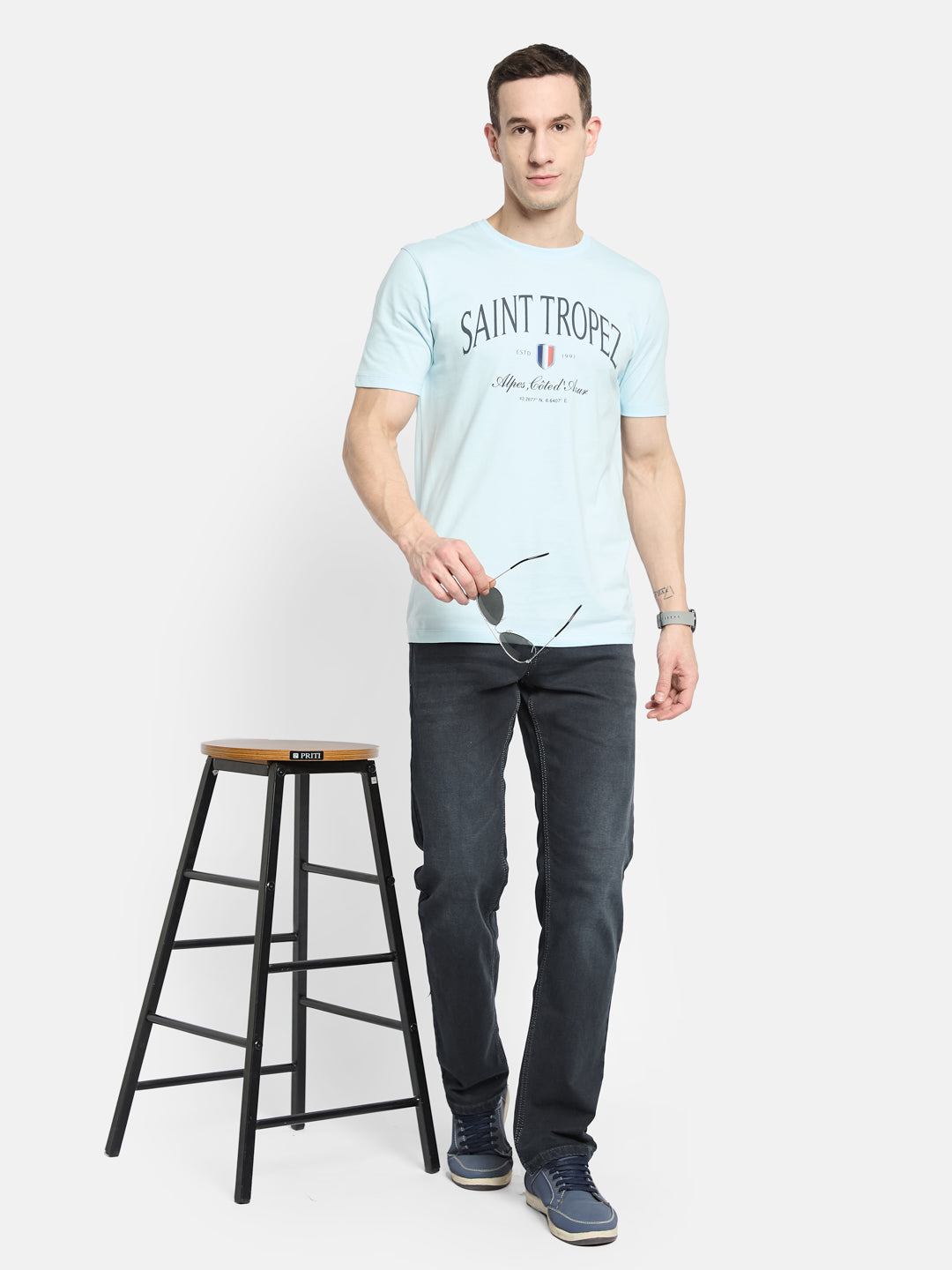 Octave Men Straight Fit Stretchable Jeans