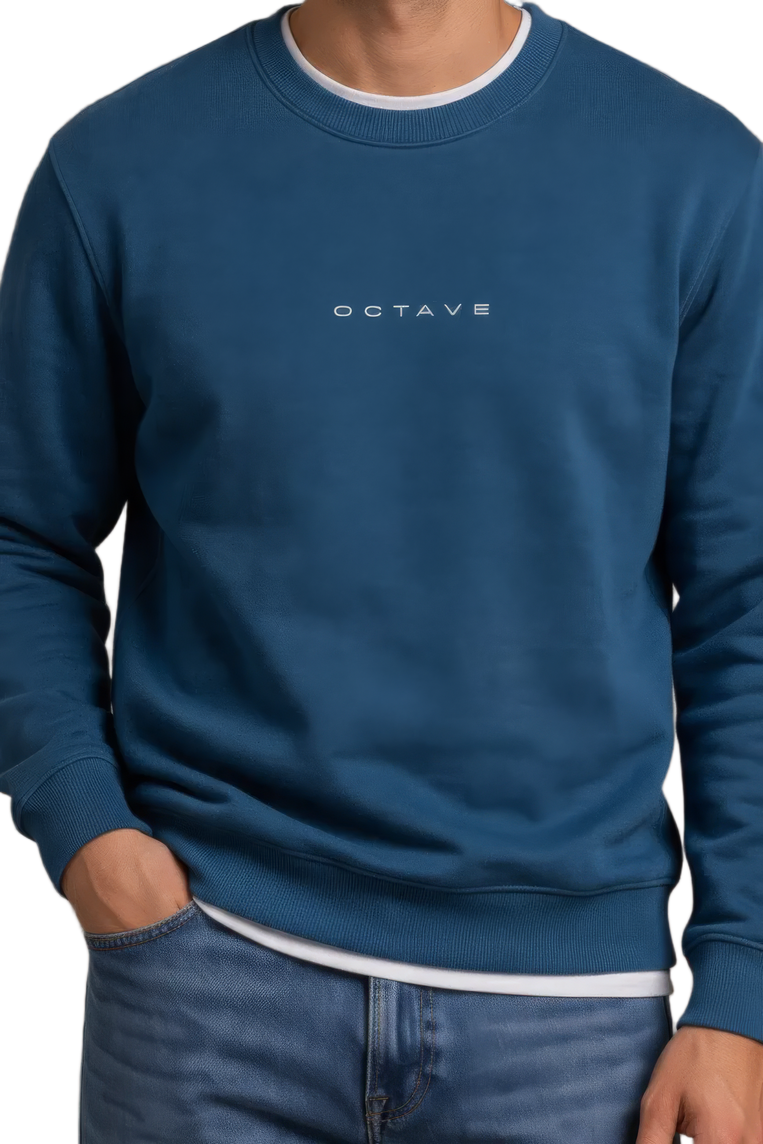 Men’s Premium Pacific Crew Neck Cotton Fleece Sweatshirt