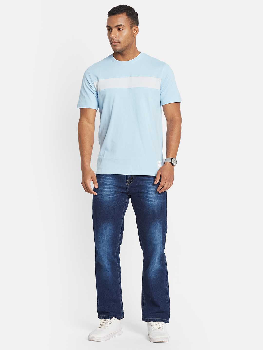 Octave Men Striped T-shirt