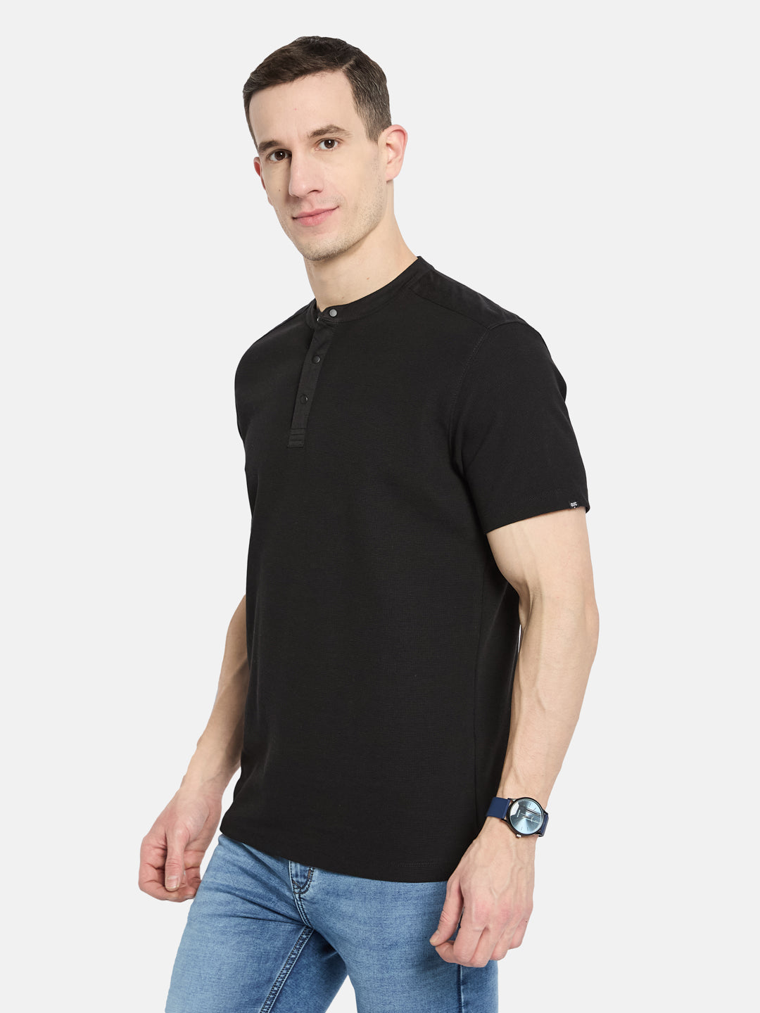 Octave Men Mandarin Collar T-shirt