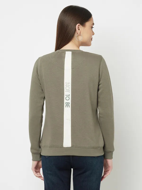 Women Olive Sweatshirts