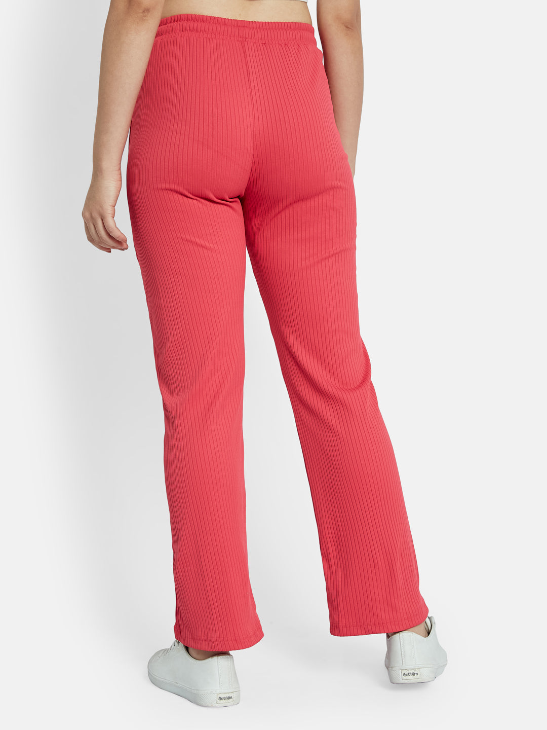METTLE Women Striped Cotton Track Pants