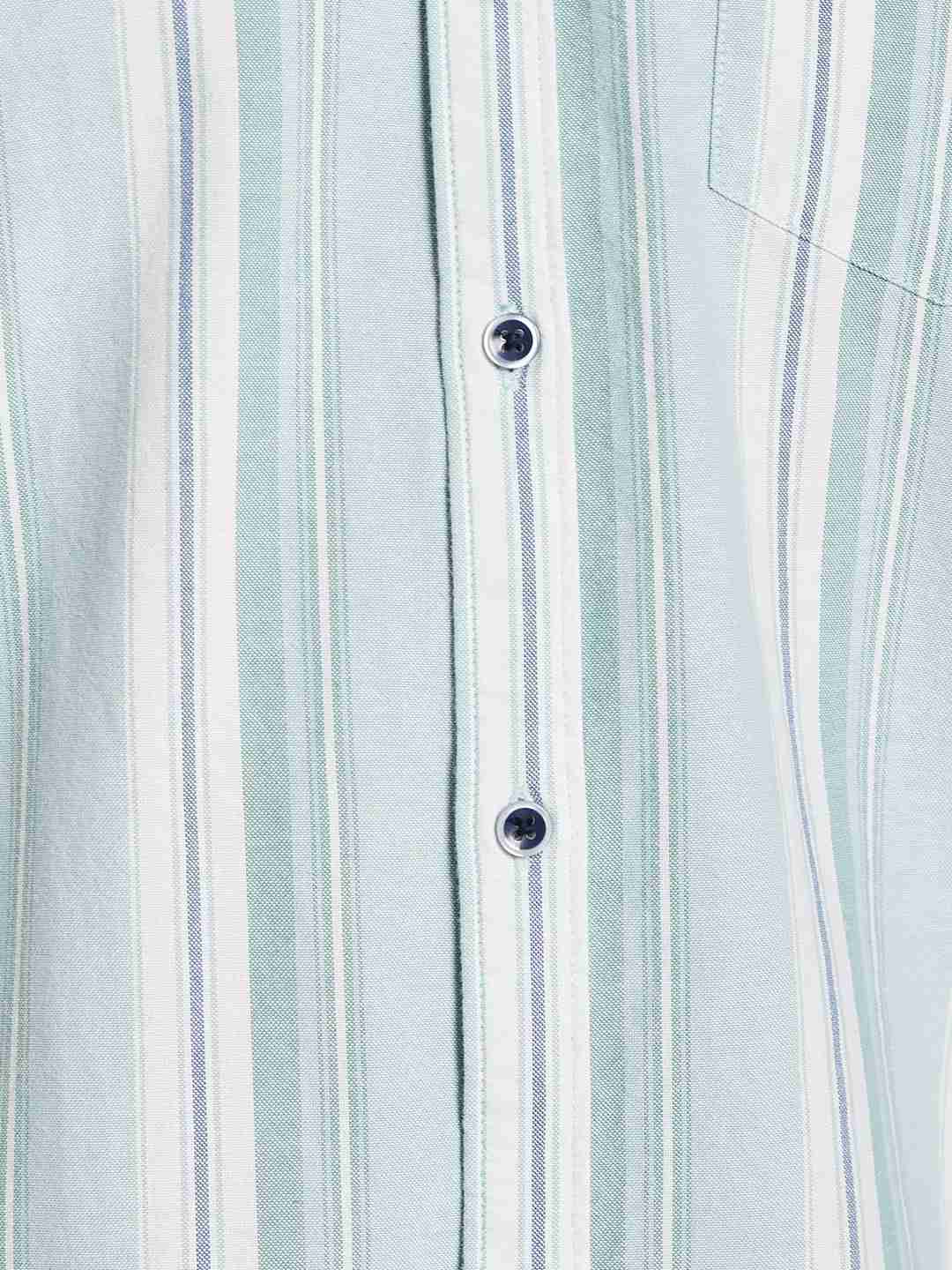METTLE Men Multi Stripes Striped Casual Shirt