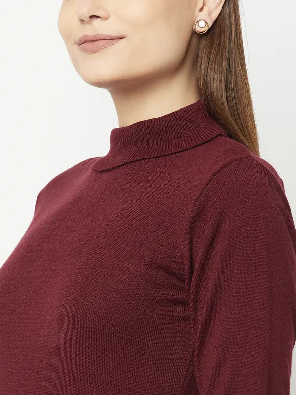 Women Wine Sweaters